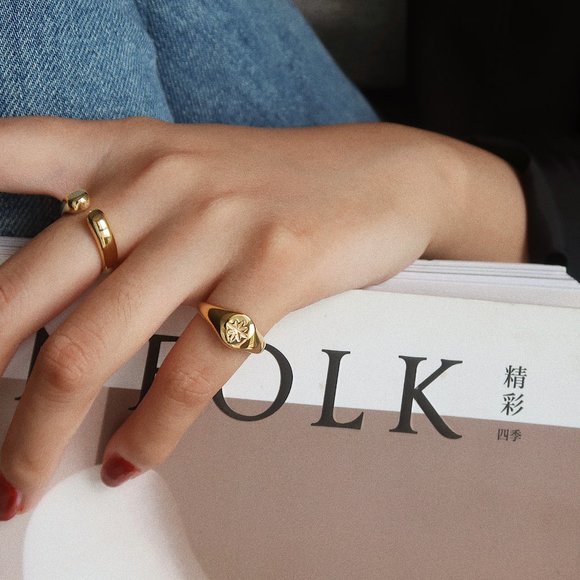 NEW 18K Gold Plated Shooting Star Ring - Picture 5 of 9